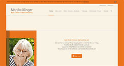 Desktop Screenshot of monika-klinger.de