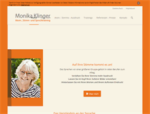 Tablet Screenshot of monika-klinger.de